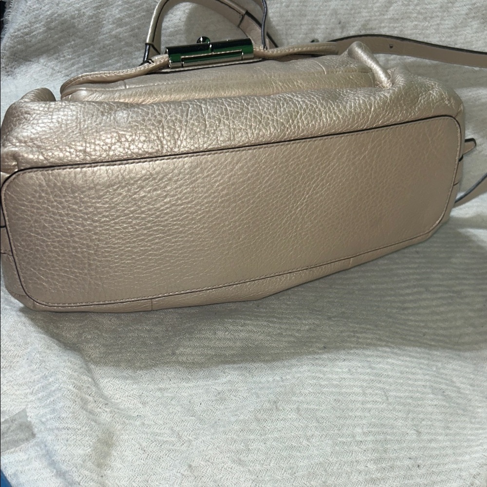 Coach Metallic golden rose Satchel - Picture 7 of 11